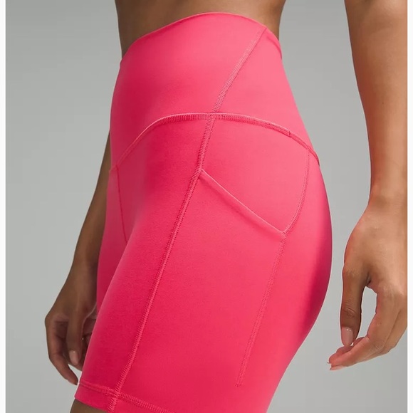 Vivid Plum Lululemon Align Shorts with Pockets - Picture 6 of 6